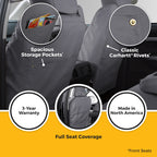 Covercraft 23-25 Ford F150 Carhartt SeatSaver Custom Seat Cover - Gravel