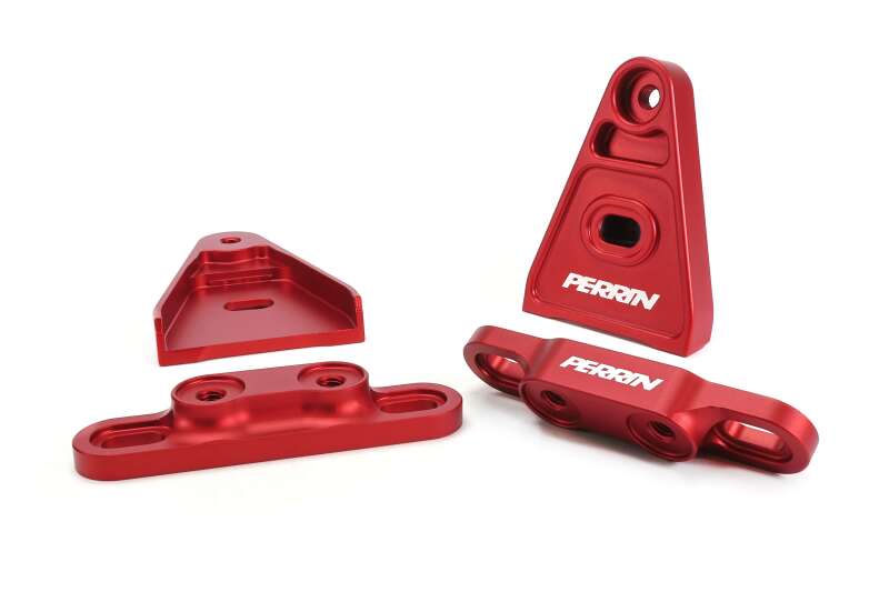 PERRIN 15+ Subaru WRX/STI High-Lift Hood Brackets - Red