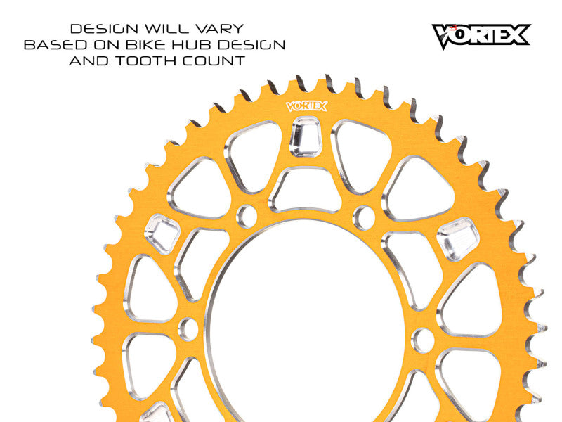 Vortex Racing V4 47 Tooth 520 Sprocket Use w/ 3766 Front - Orange