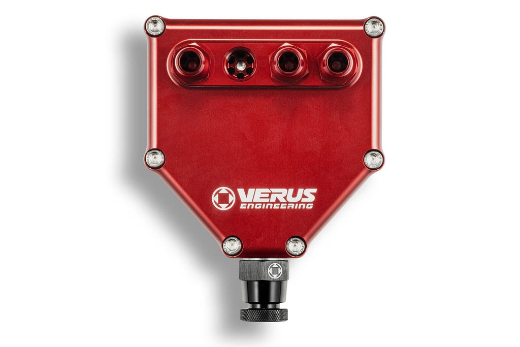 Verus Engineering Dual Air Oil Seperator, Anodized Red - FT86