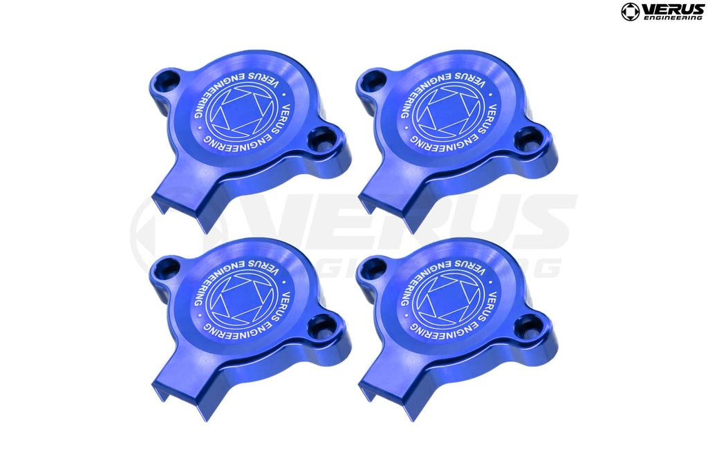 Verus Engineering Cam Sensor Cover Kit, Set of 4, Anodized Blue - FA20 Engine