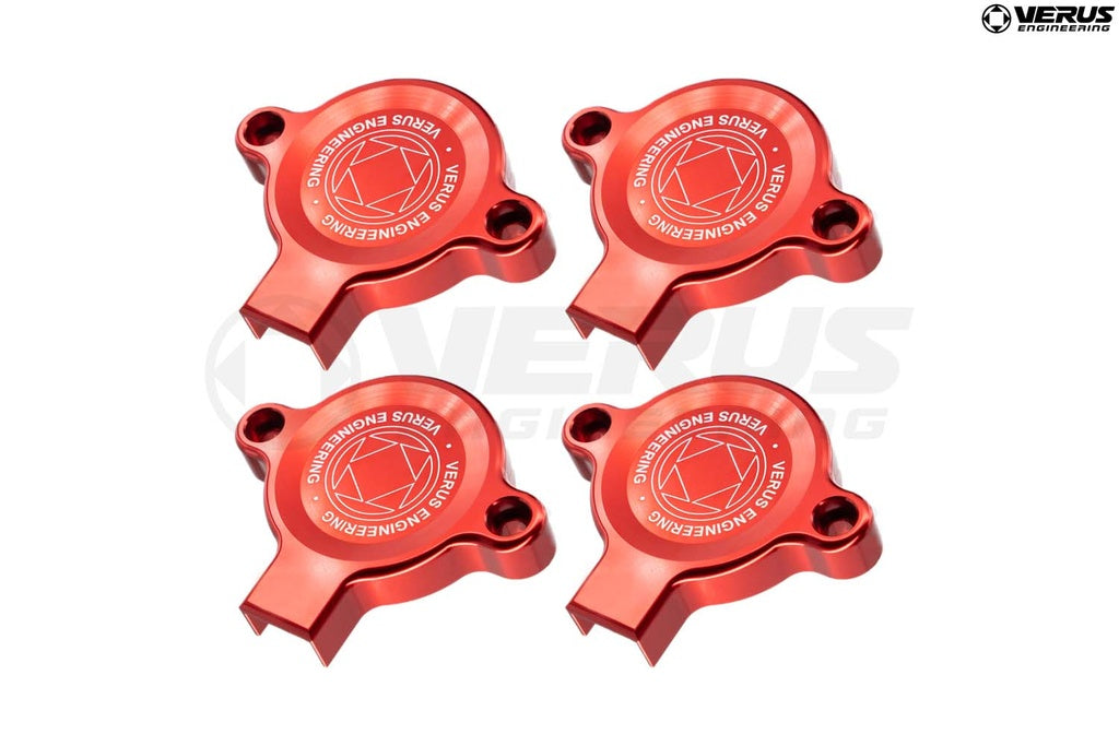 Verus Engineering Cam Sensor Cover Kit, Set of 4, Anodized Red - FA20 Engine