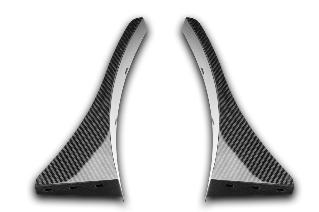 Verus Engineering Front Splitter Endplates, Dry Carbon - FT86