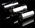 Weapon R Universal Black Exhaust Tips 4in Slant 2.5in Inlet/4in Outlet Neo-Titanium