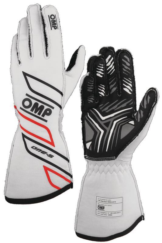 OMP One-S Gloves Black - Size M (Fia 8556-2018)