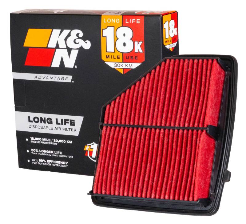 K&N Advantage Air Filter 18K Miles Honda Hr-V L4-1.8L F/I 16-22