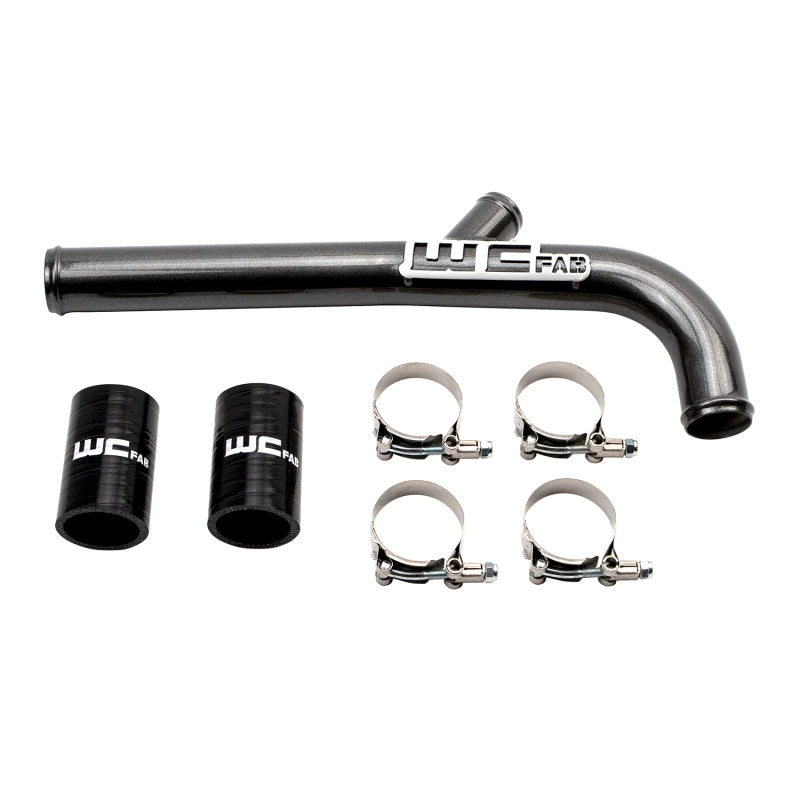 Wehrli 13-15 Cummins 6.7L (Dual Radiator) Upper Coolant Pipe - Cat Yellow
