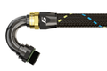 GReddy AN08 150 DEGREE ORB MALE BLACK/GOLD ANODIZED