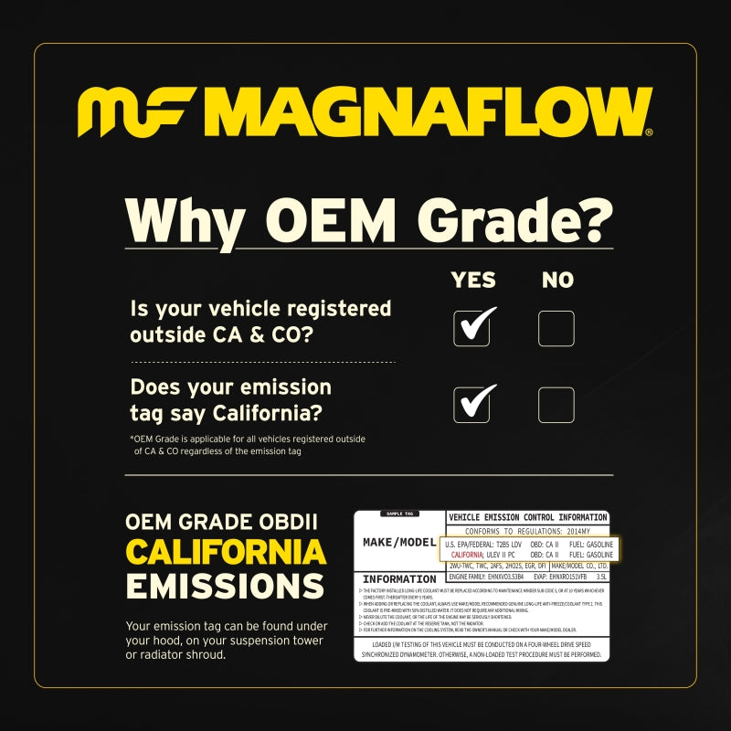 MagnaFlow Direct Fit Catalytic Converter 18-20 Audi Q5 Underbody
