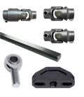 Ridetech Universal High Clearance Steering U-Joint Kit - 1in-48 Spline to 3/4in-36 Spline