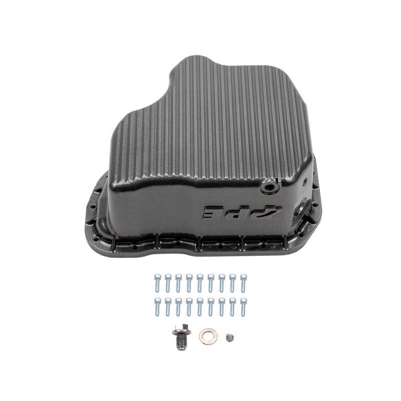 Wehrli 11-16 GM Duramax WCFab X PPE High Capacity Aluminum Oil Pan - Bronze Chrome