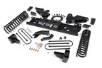 Zone Offroad 2019 Ram 3500 4in Radius Arm Bracket Gas - 3in Rear Block w/ Overload - Nitro Shocks