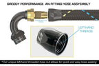 GReddy AN04 STRAIGHT HOSE END SWIVEL BLACK/GOLD ANODIZED