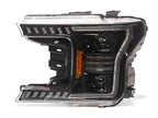 Raxiom 18-20 Ford F-150 LED Halo Surround Headlights with White DRL- Black Housing- Clear Lens