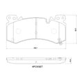 Brembo OE 21-24 Cadillac Escalade/Suburban/23-24 Chevy Silverado 1500 Ceramic Brake Pad - Front