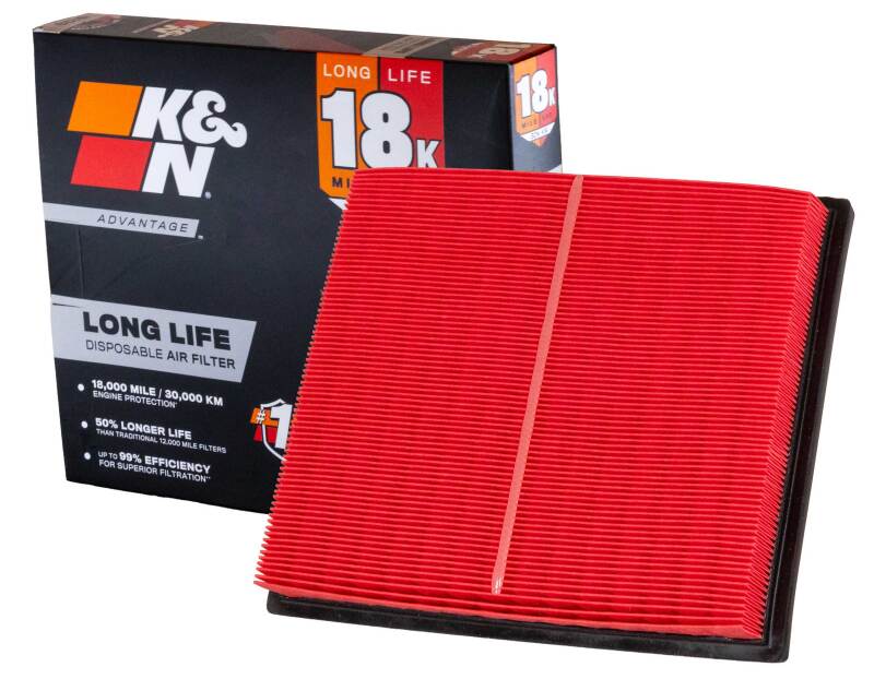 K&N Advantage Air Filter 18K Miles Toyota Tundra V6-3.5L F/I Turbo 22-26