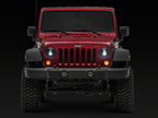 Raxiom 07-18 Jeep Wrangler JK Axial Series DB2 LED Headlights- Black Housing- Clear Lens