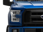 Raxiom 15-17 Ford F-150 Projector Headlights with LED Accent- Chrome Housing- Clear Lens