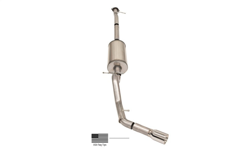 Corsa 17-22 Chevrolet Colorado ZR2 3.6L V6 3in Sport Cat-Back Exhaust - 4in USA Flag Tip