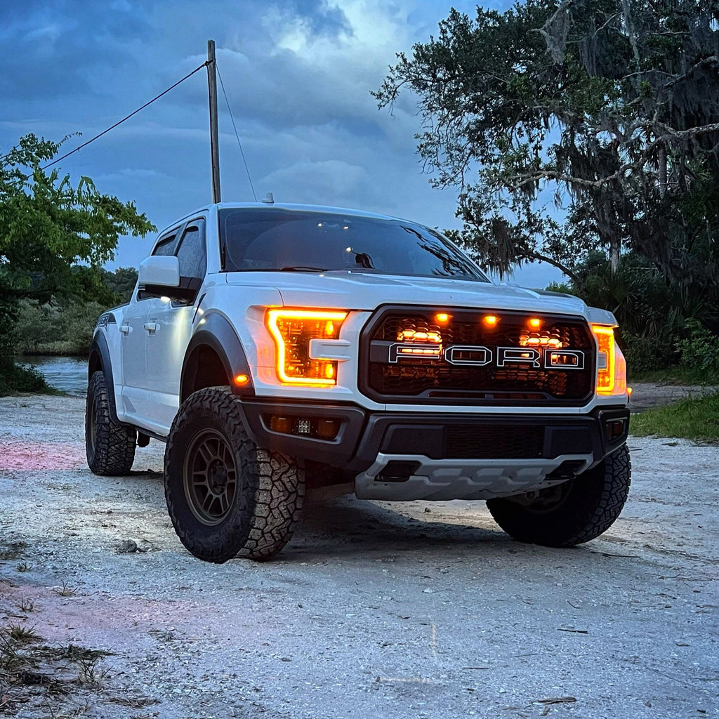 2015-2017 Ford F-150 and 2017-2020 Ford F-150 Raptor Dual BIG MOUTH LIT KIT Ram Air Intake Snorkels
