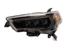 Raxiom 14-24 Toyota 4Runner CXR Series LED Headlights with Amber DRL- Black Housing- Clear Lens