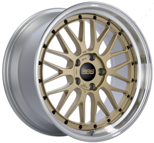 BBS LM 19x11 5x120 ET37 Diamond Gold Center / Diamond Cut Lip Wheel PFS/Clip Required