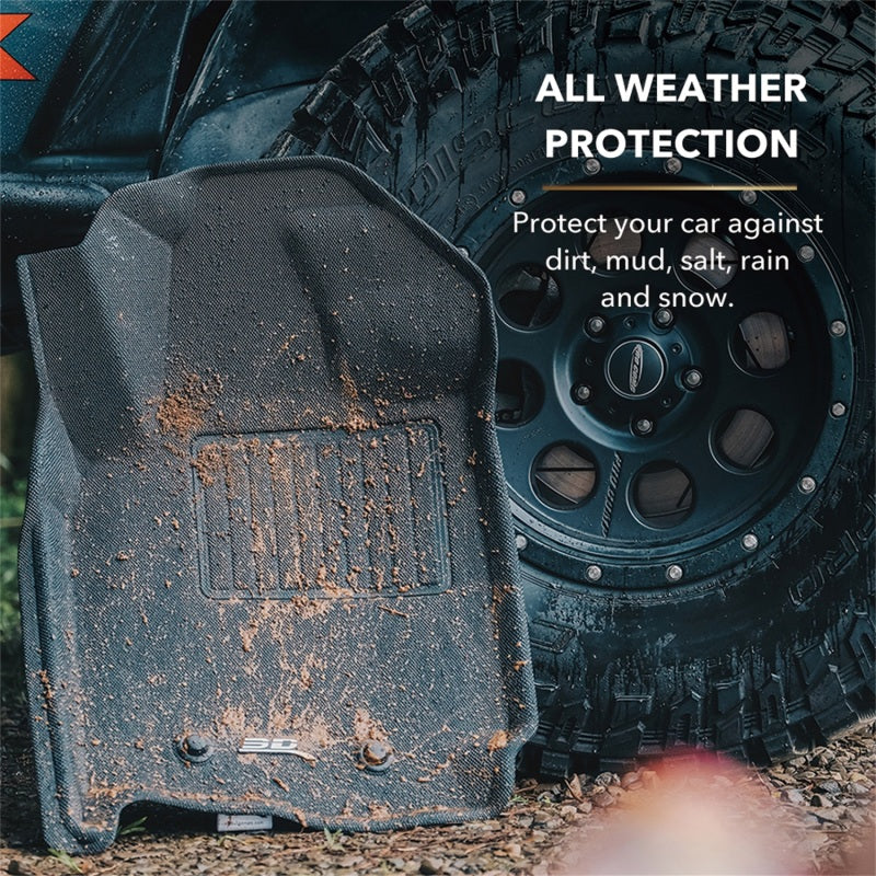 3D MAXpider 19-23 Ford Ranger Super Crew Kagu Black Full Set