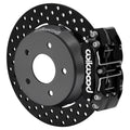 Wilwood 22-24 Polaris RZR Turbo/ Pro R 5-Lug Rear Big Brake Kit - Drilled Rotors Black Powder Coat
