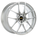 BBS RF 17x7.5 5x100 ET48 PFS Diamond Silver Wheel -82mm PFS/Clip Req