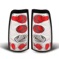 Raxiom 99-02 Chevrolet Silverado 1500 Fleetside Axial Series Tail Lights- Chrome - Red/Clear Lens