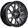 BBS CH-RII 22x10.5 5x112 ET15 Satin Platinum Center Black Lip SS Rim Prot Wheel - 82mm PFS Req