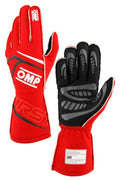 OMP FIRST GLOVES FIA 8856-2018 MY2025 BLACK / FLUO YELLOW SZ S