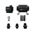 DeatschWerks DWFFR-X 70mm Billet Fuel Filter Regulator - 10 Micron with 8AN Fittings