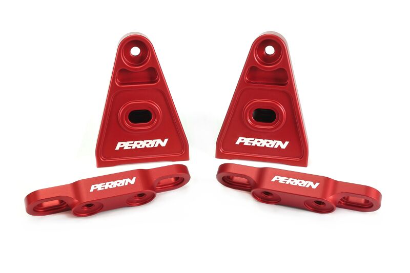 PERRIN 15+ Subaru WRX/STI High-Lift Hood Brackets - Red