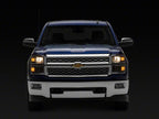 Raxiom 14-15 Chevrolet Silverado 1500 OE Style Headlights/ Chrome Trim- Black - Clear Lens