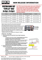 HKS PISTON RING SET N24 D87.0 4-Cyl.