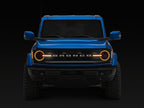 Raxiom 21-26 Ford Bronco LED Halo Headlights with Amber Backlight- Black Housing- Clear Lens
