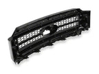 Raxiom 21-23 Ford F-150/ Exc.Raptor CXR Series LED Upper Replacement Grille with White DRL- Black