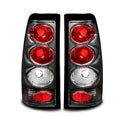 Raxiom 99-02 Chevrolet Silverado 1500 Fleetside Axial Series Tail Lights- Black - Red/Clear Lens