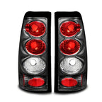 Raxiom 99-02 Chevrolet Silverado 1500 Fleetside Axial Series Tail Lights- Black - Red/Clear Lens