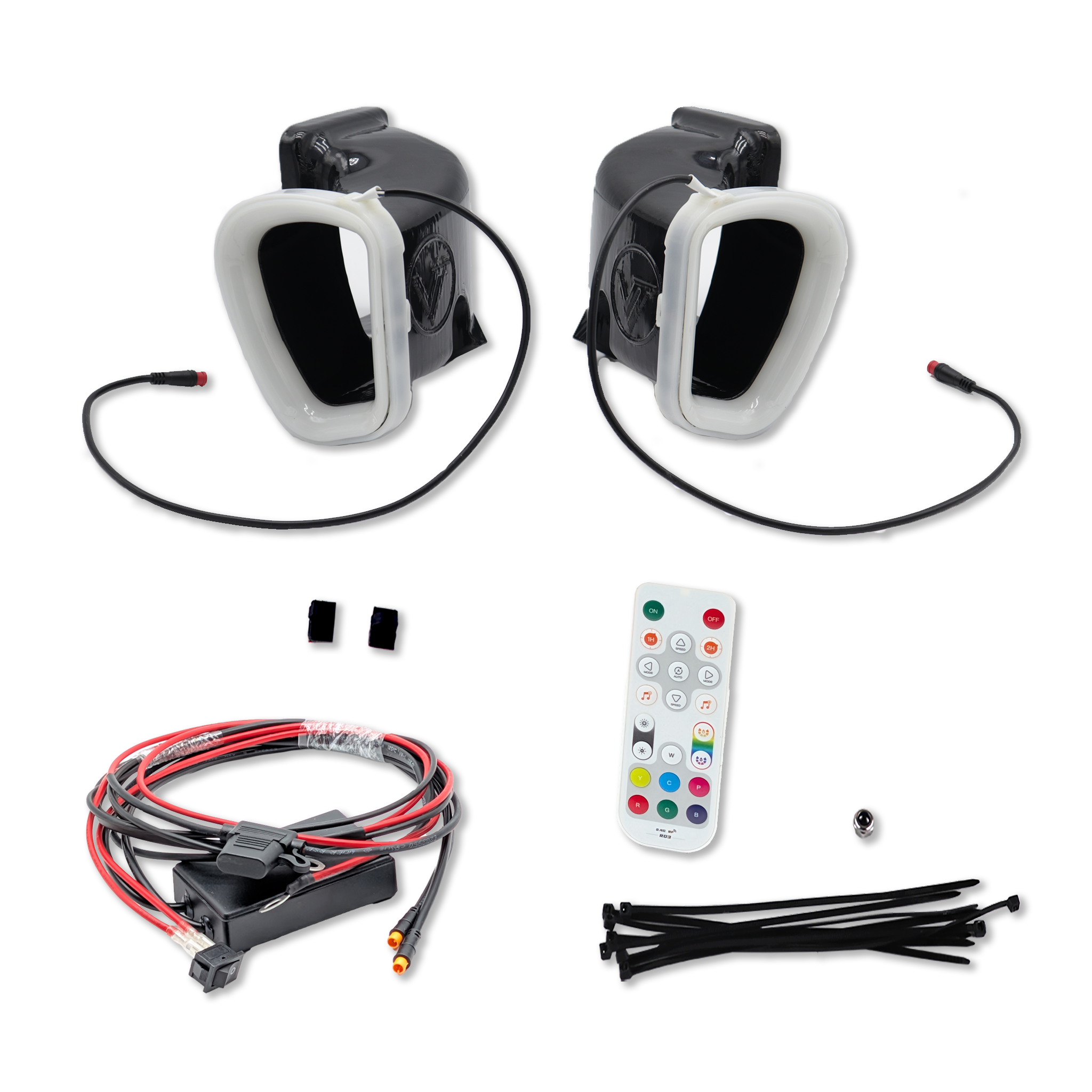 2014-2021 BMW F22 (2-Series) and 2012-2019 BMW F20/F21 (1-Series) Dual BIG MOUTH LIT KIT Ram Air Intake Snorkels