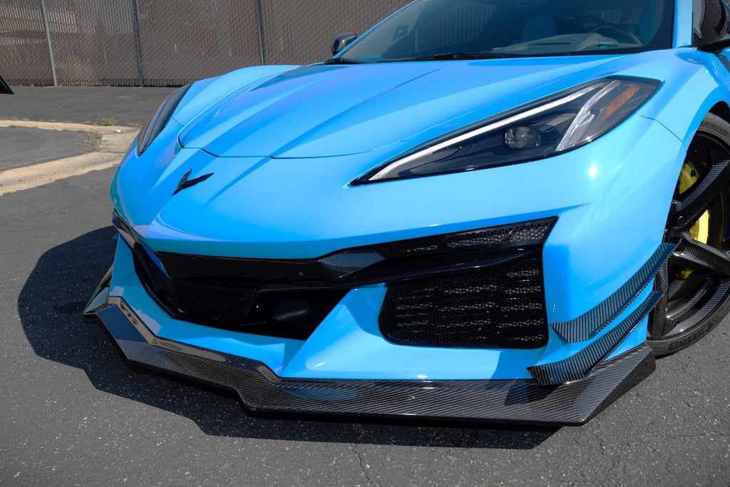 Carbon Fiber Front Splitter/ Airdam/ Lip Chevrolet Corvette C8 Z06, E Ray, ZR1, Grand Sport