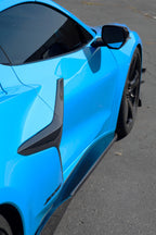 Chevrolet Corvette C8 Z06/ E Ray/ ZR1/ Grand Sport Carbon Fiber Side Rocker Extensions/ Side Skirts