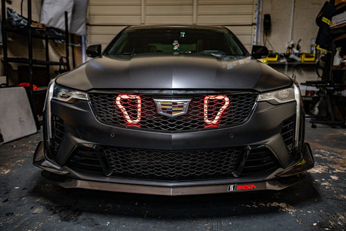 2022+ Cadillac CT4-V Blackwing Dual BIG MOUTH LIT KIT Ram Air Intake Snorkels