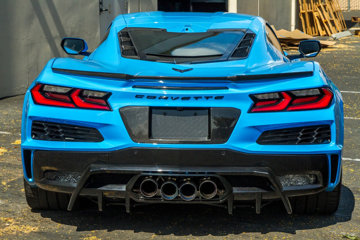 Carbon Fiber License Plate Backing - Chevrolet Corvette C8 Z06