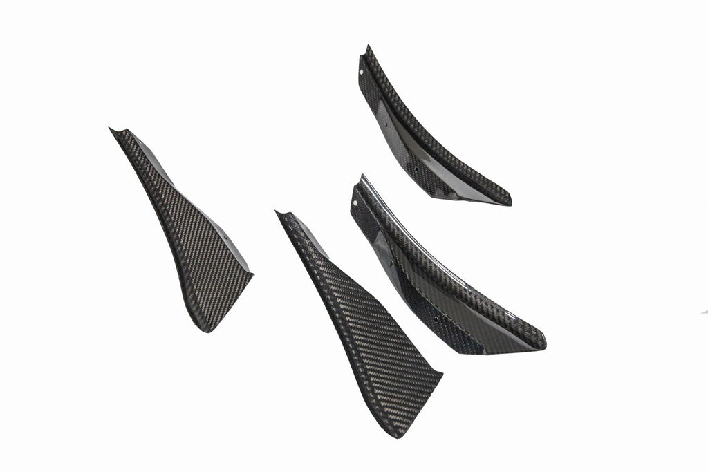Carbon Fiber Front Bumper Canards - BMW G87 M2
