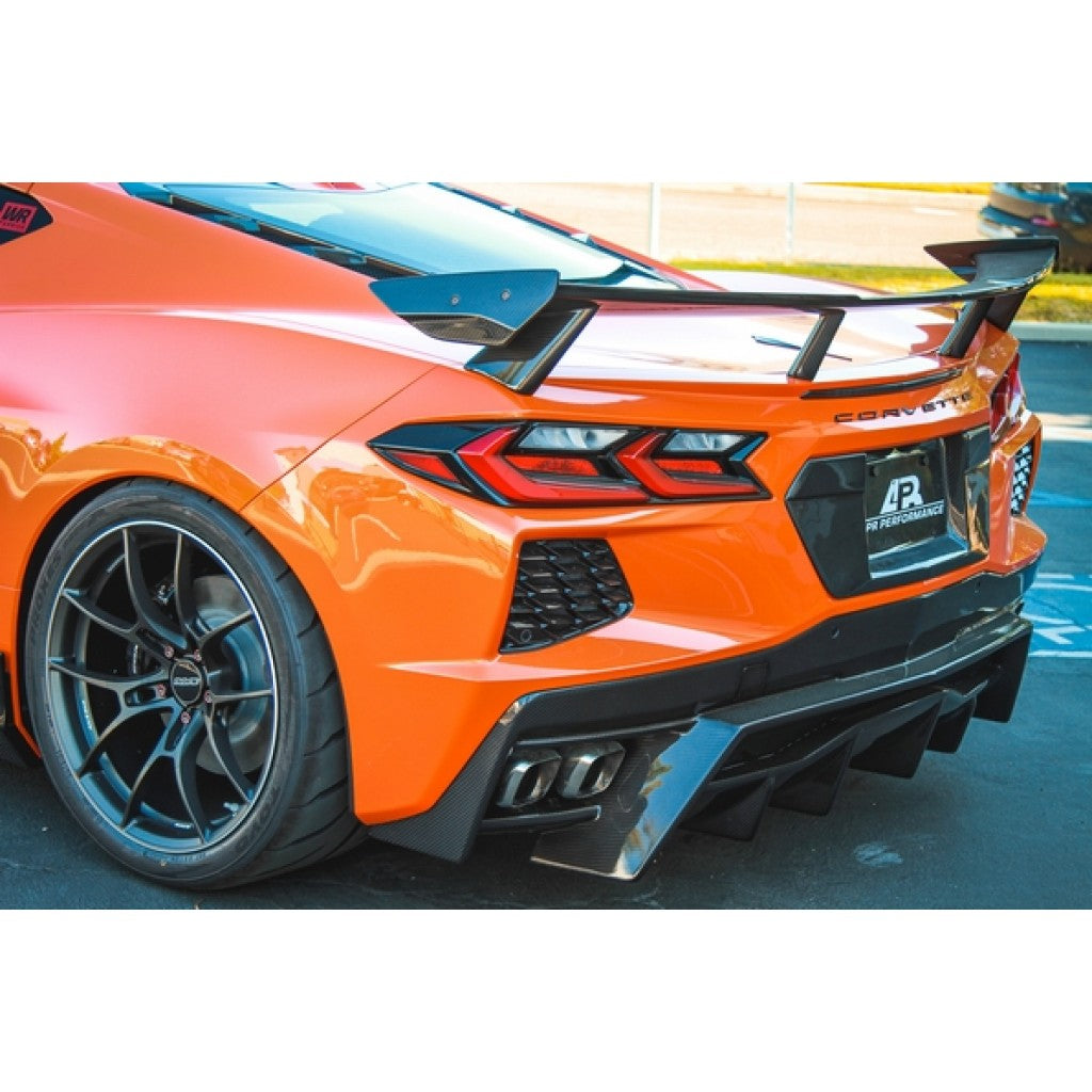 Chevrolet Corvette C8 Carbon Fiber License Plate Backing
