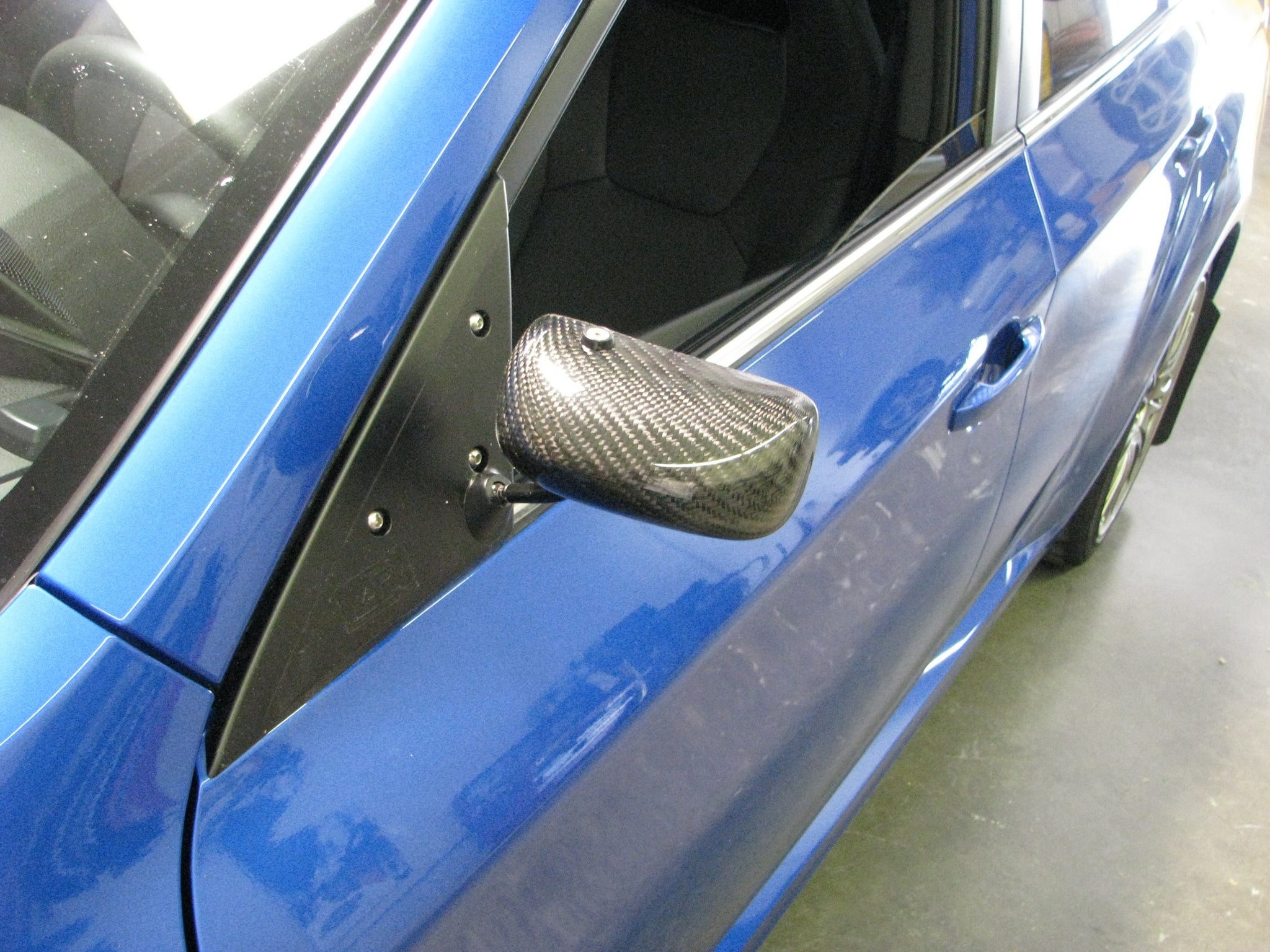 Carbon Fiber Subaru Impreza WRX/ STI Formula GT3 Carbon Fiber Mirror/Black 2008-2014