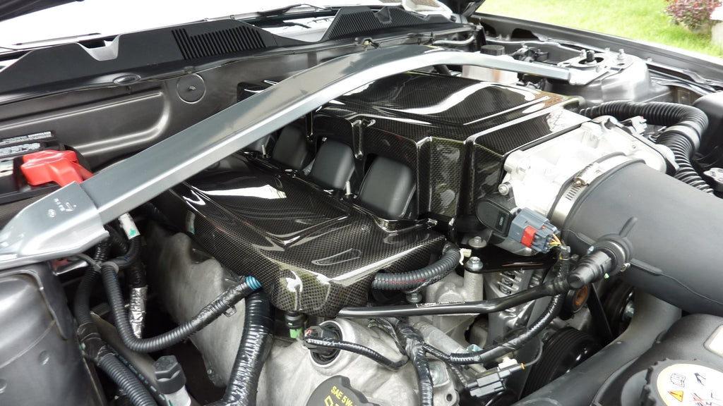Carbon Fiber Mustang Fuel Rail Covers 2005-2010