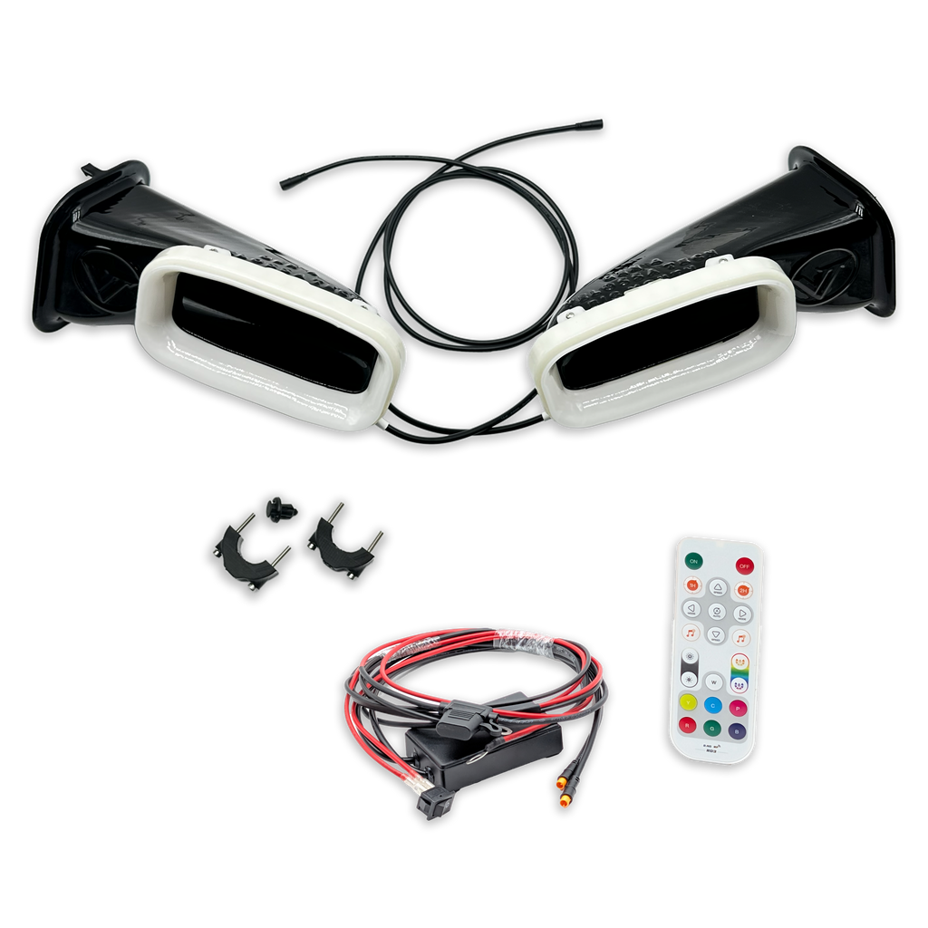 2022-2024 BMW X3 M40i (G01, LCI)  Dual BIG MOUTH LIT KIT Ram Air Intake Snorkels